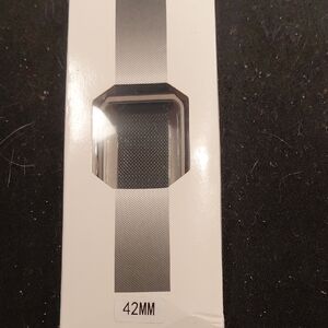 42mm Black Mesh Watch Band